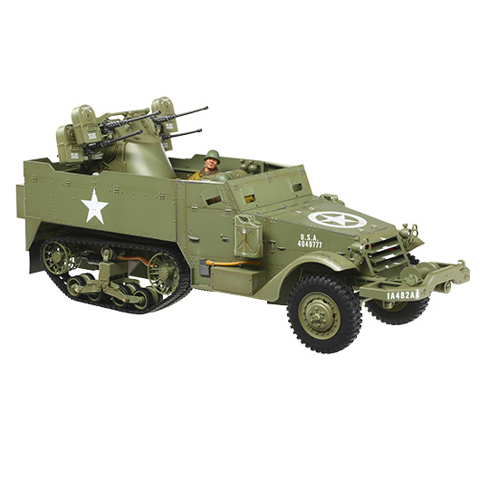 Torro RC M16 Halbkettenfahrzeug 1:16 RTR 2,4 Ghz mit Vierlingsflak oliv Bild 4