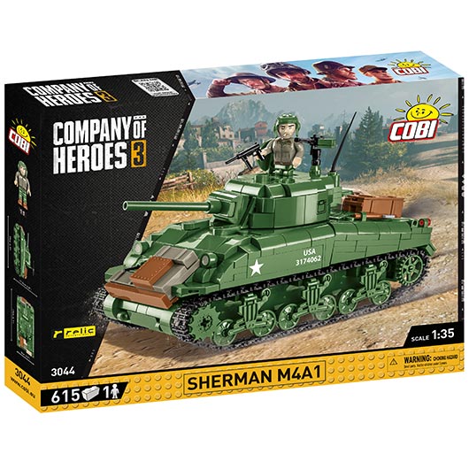Cobi Company Of Heroes 3 Panzer Sherman M4A1 615 Teile 3044 Bild 2