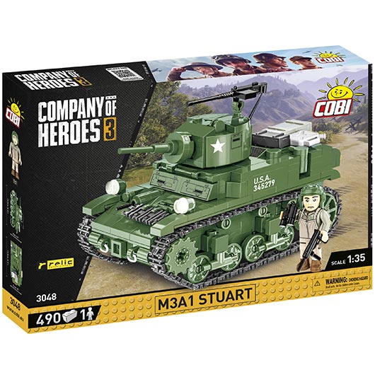 Cobi Company Of Heroes 3 Panzer M3A1 Stuart 490 Teile 3048 Bild 1