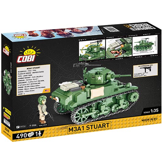 Cobi Company Of Heroes 3 Panzer M3A1 Stuart 490 Teile 3048 Bild 2