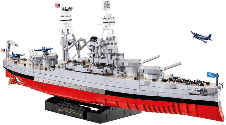 Cobi Historical Collection Bausatz Schlachtschiff USS Pennsylvania / USS Arizona 2in1 Executive Edition 2088 Teile 4842 Bild 1