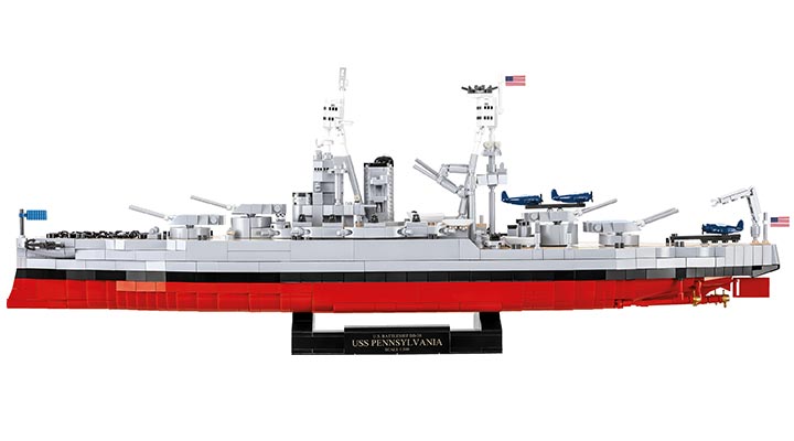 Cobi Historical Collection Bausatz Schlachtschiff USS Pennsylvania / USS Arizona 2in1 Executive Edition 2088 Teile 4842 Bild 2