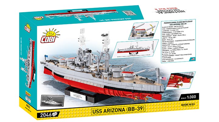 Cobi Historical Collection Bausatz Schlachtschiff USS Arizona BB-39 2046 Teile 4843 Bild 5