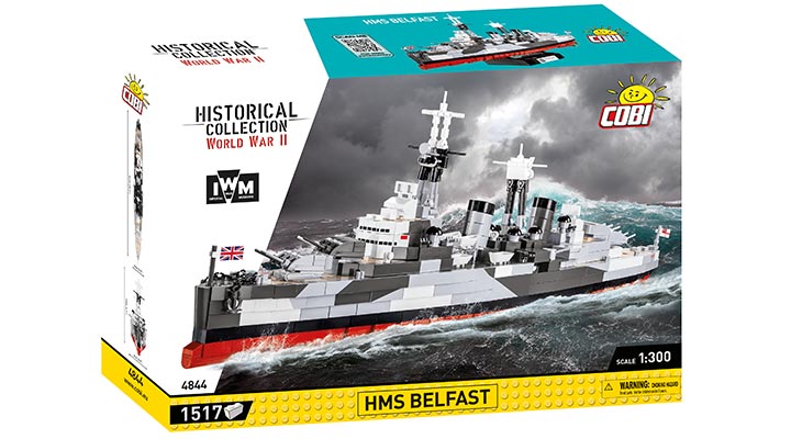 Cobi Historical Collection Bausatz Kreutzer HMS Belfast 1517 Teile 4844 Bild 3