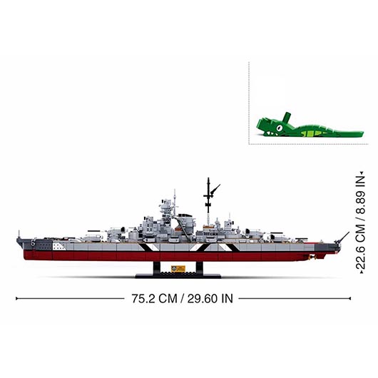 Sluban Bauset Bismarck Battleship 2in1 1849 Teile M38-B1102 Bild 2