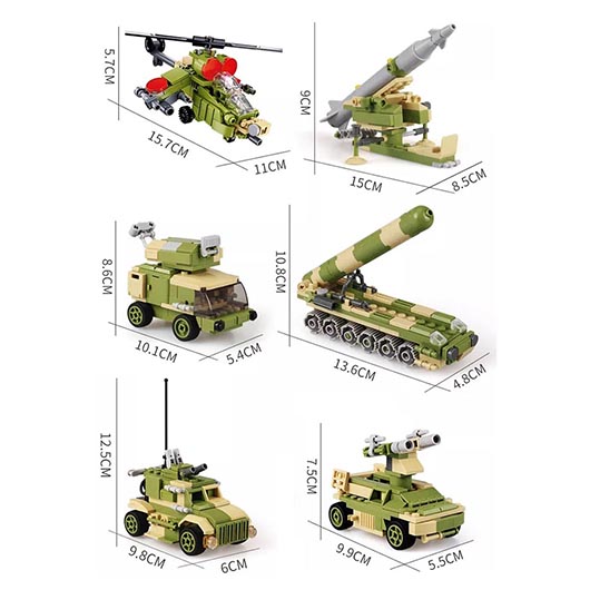 Sluban Bauset Launching Vehicle 713 Teile M38-B0758 Bild 4
