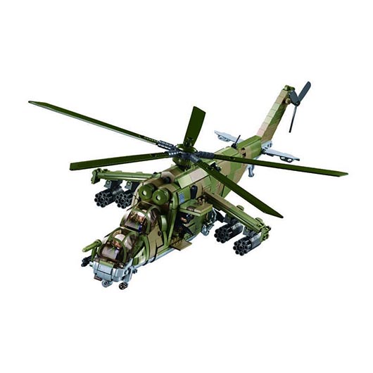 Sluban Bauset MI-24S Gunship 893 Teile M38-B1137