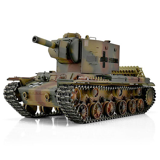 Torro RC Panzer KV-2 754 (r) tarn Profi-Edition 1:16 IR, Rauch & Sound, Metallgetriebe und Metallketten, RTR