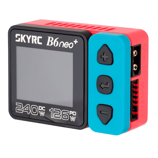 SKYRC B6neo+ Smart Charger Ladegert f. LiPo / NiMH / Pb 10A 200W 12V rot / blau SK100211-01