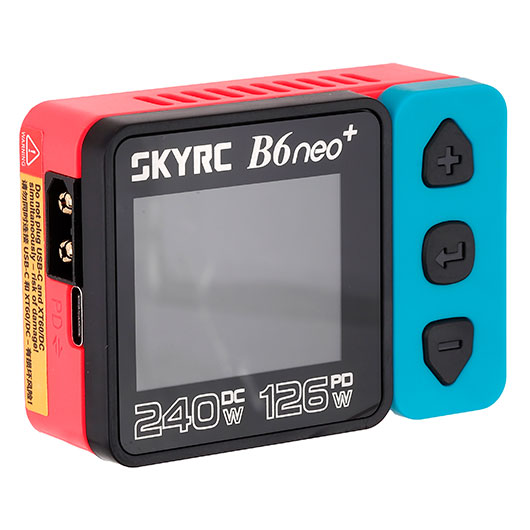 SKYRC B6neo+ Smart Charger Ladegert f. LiPo / NiMH / Pb 10A 200W 12V rot / blau SK100211-01 Bild 1