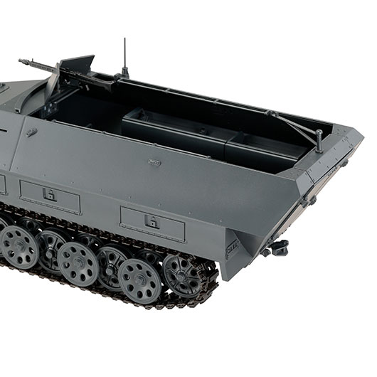 Torro RC 1:16 Sd. Kfz. 251/1 Ausf. D Halbkettenfahrzeug RTR Set mit Akku, Licht und Sound grau Bild 9