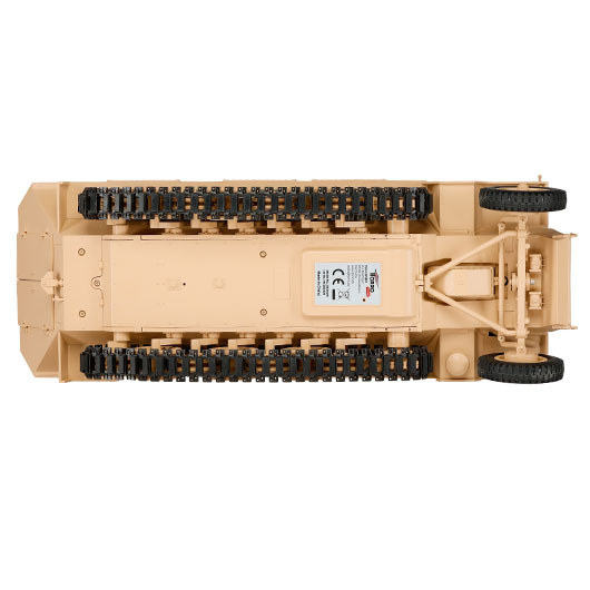 Torro RC 1:16 Sd. Kfz. 251/1 Ausf. D Halbkettenfahrzeug RTR Set mit Akku, Licht und Sound sandfarben Bild 11