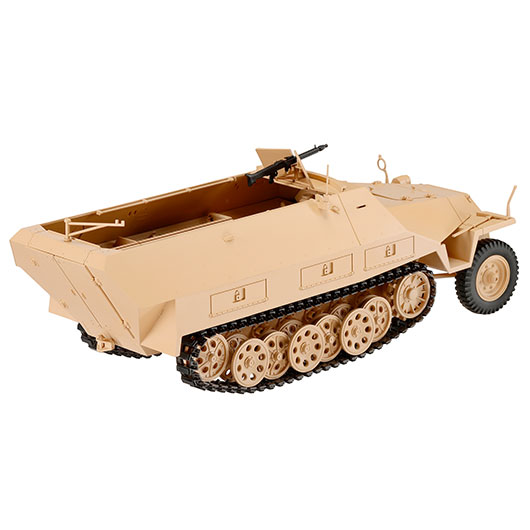 Torro RC 1:16 Sd. Kfz. 251/1 Ausf. D Halbkettenfahrzeug RTR Set mit Akku, Licht und Sound sandfarben Bild 3