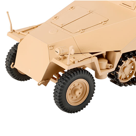 Torro RC 1:16 Sd. Kfz. 251/1 Ausf. D Halbkettenfahrzeug RTR Set mit Akku, Licht und Sound sandfarben Bild 5