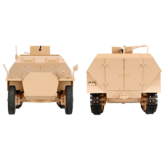 Torro RC 1:16 Sd. Kfz. 251/1 Ausf. D Halbkettenfahrzeug RTR Set mit Akku, Licht und Sound sandfarben Bild 8