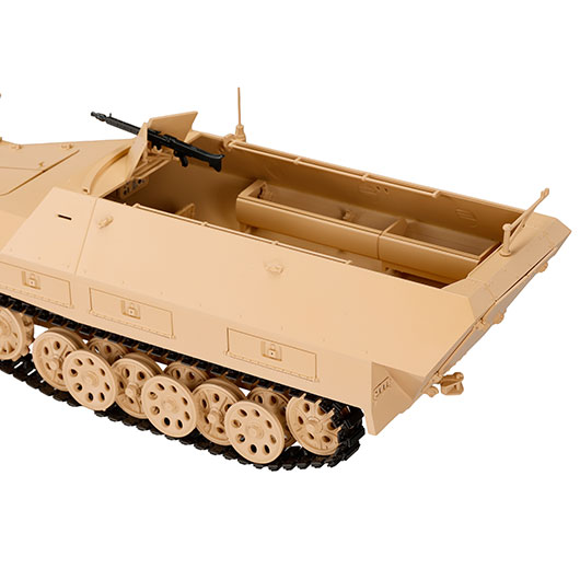 Torro RC 1:16 Sd. Kfz. 251/1 Ausf. D Halbkettenfahrzeug RTR Set mit Akku, Licht und Sound sandfarben Bild 9