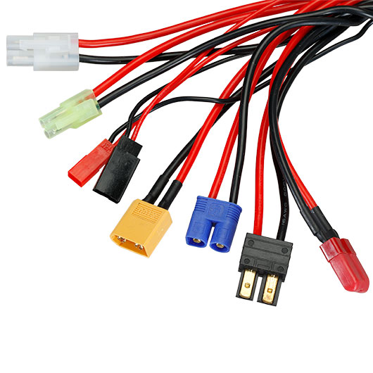 ToolkitRC 8-in-1 Akku Adapterkabel / Ladekabel XT60 Stecker auf Mini-Tam / Tam / T-Stecker / XT60 / EC3 / TRX / Futaba / BEC Bild 1