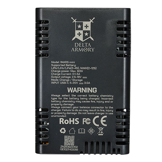 Delta Armory Smart Charger Mini G-Tech Ladeger�t f. LiPo / LiFe 2-4 / NiMH 2-12 5A 60W 5 - 20V Bild 4