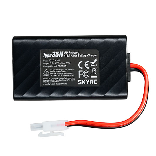 SKYRC Type 35N Ladeger�t f. NiMH 4-8 3A 35W 9-20V / USB-Ladeger�t mit Tamiya-Anschluss Bild 5