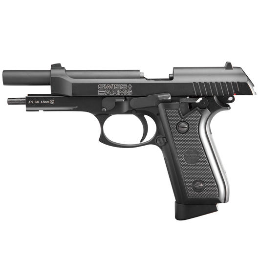 Swiss Arms P92 CO2 Luftpistole 4,5mm BB Blowback schwarz Bild 2