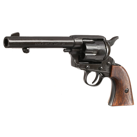 Deko Revolver schwarz/holz inkl. Patronen Bild 1