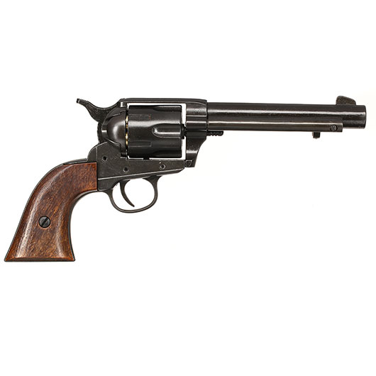Deko Revolver schwarz/holz inkl. Patronen Bild 3