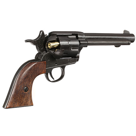 Deko Revolver schwarz/holz inkl. Patronen Bild 5
