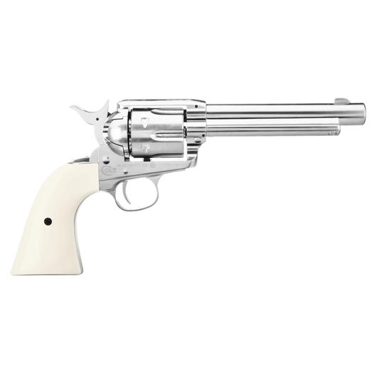 Colt Single Action Army 45 nickel CO2 Revolver Kal. 4,5mm Diabolo gezogener Lauf Bild 2