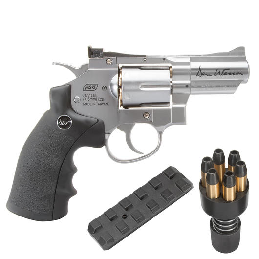 ASG Dan Wesson 2,5 Zoll CO2 Revolver Kal. 4,5mm Diabolo silber Bild 4