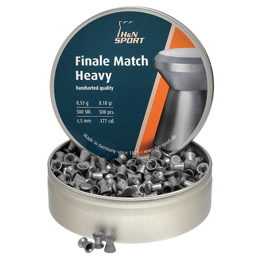 H&N Flachkopf-Diabolos Finale Match Heavy 4,5mm 500 Stck