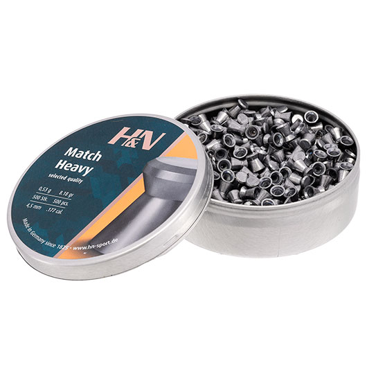 H&N Flachkopf-Diabolos Match Heavy 4,5mm 500 Stck Bild 2