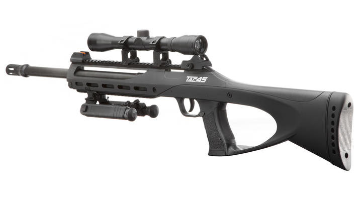ASG CO2 Luftgewehr TAC 4.5 mit Zweibein und Zielfernrohr Kal. 4,5mm BB schwarz Bild 3
