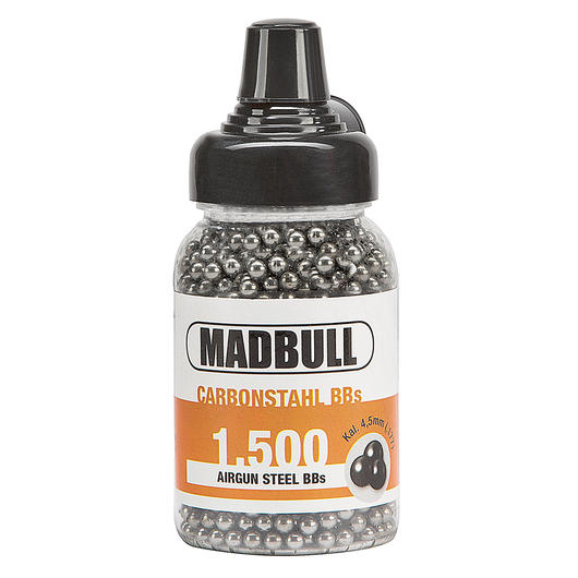 Madbull Stahlrundkugeln Kal. 4,5 mm BB 1500er Schnelllader