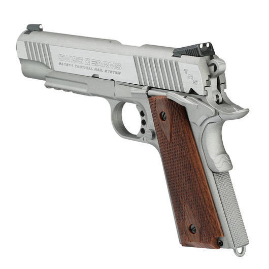 Swiss Arms P1911 CO2 Luftpistole Kal. 4,5mm BB Blowback silber Bild 2