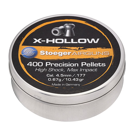 Stoeger X-Hollow 4,5 mm Diabolo glatter Schaft 400 Stck Bild 1