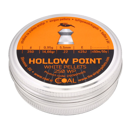 Coal Hollow Point Diabolos White Pellets geriffelter Schaft Kal. 5,5 mm 250er Dose Bild 1