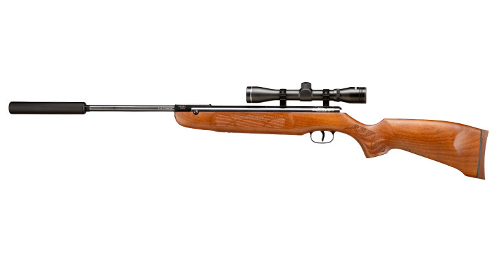 Weihrauch HW 50 MII Luftgewehr Kal. 4,5mm mit Schalldmpfer und Zielfernrohr
