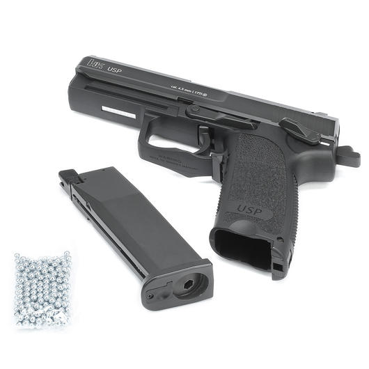 Heckler & Koch USP CO2 Luftpistole Blow-Back Kal. 4,5mm BB schwarz Bild 4