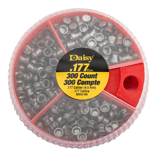 Daisy Diabolos 4,5 mm 300 St�ck, je 100 Spitz-, Flach- und Rundkopf