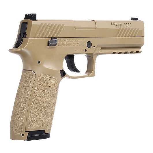 Sig Sauer P320 CO2-Luftpistole Kal. 4,5 mm Diabolo/Stahl-BB Blow Back coyote tan Bild 8