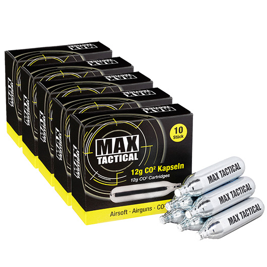 Max Tactical CO2-Kapseln 50 Stck je 12g