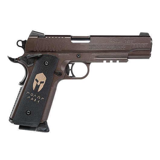 Sig Sauer 1911 Spartan CO2 Luftpistole Kal. 4,5 mm BB Vollmetall braun Bild 3