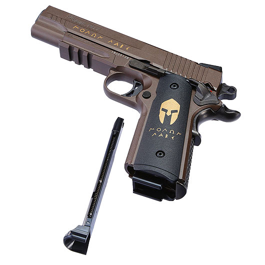 Sig Sauer 1911 Spartan CO2 Luftpistole Kal. 4,5 mm BB Vollmetall braun Bild 5