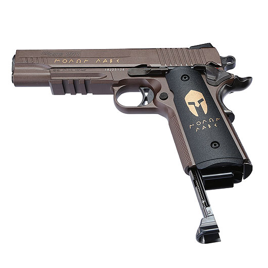 Sig Sauer 1911 Spartan CO2-Luftpistole Kal. 4,5 mm BB Vollmetall braun Bild 6