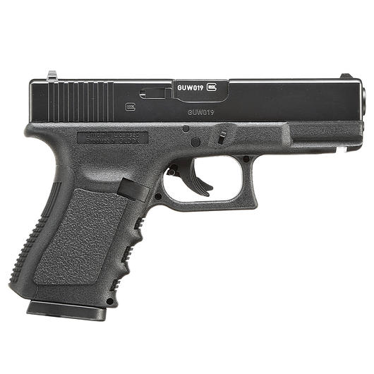 Glock 19 CO2 Luftpistole Kal. 4,5 mm BB schwarz Metallschlitten Bild 3