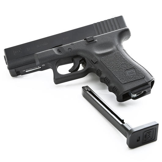 Umarex Glock 19 CO2 Luftpistole Kal. 4,5 mm BB schwarz Metallschlitten Bild 4