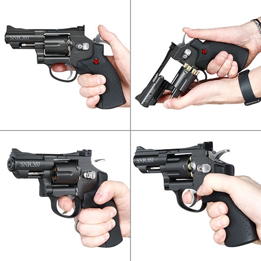 Crosman SNR 357 CO2 Revolver Kal. 4,5 mm BB / Diabolo anthrazit Bild 10