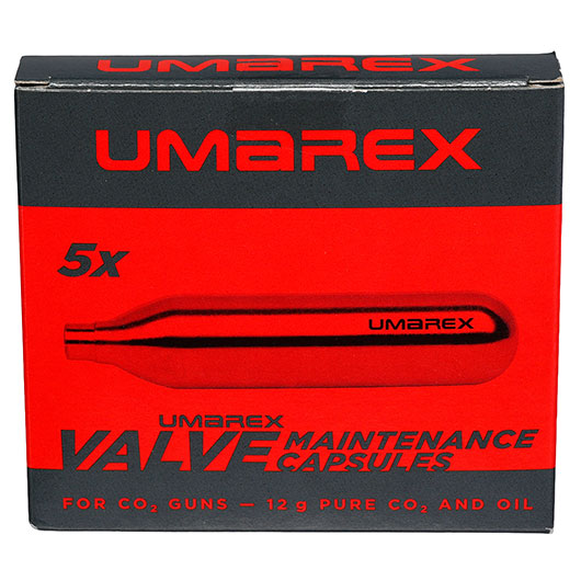 Umarex CO2 Ventilwartungskapseln mit Speziall fr alle CO2-Waffen 5 Stck je 12g Bild 2