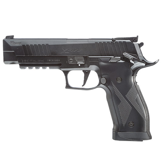 Sig Sauer X-Five CO2 Luftpistole Kal. 4,5 mm Diabolo schwarz Vollmetall Blowback