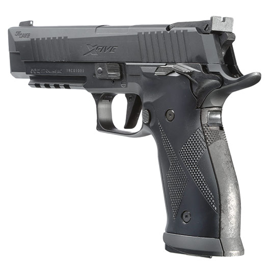 Sig Sauer X-Five CO2 Luftpistole Kal. 4,5 mm Diabolo schwarz Vollmetall Blowback Bild 2